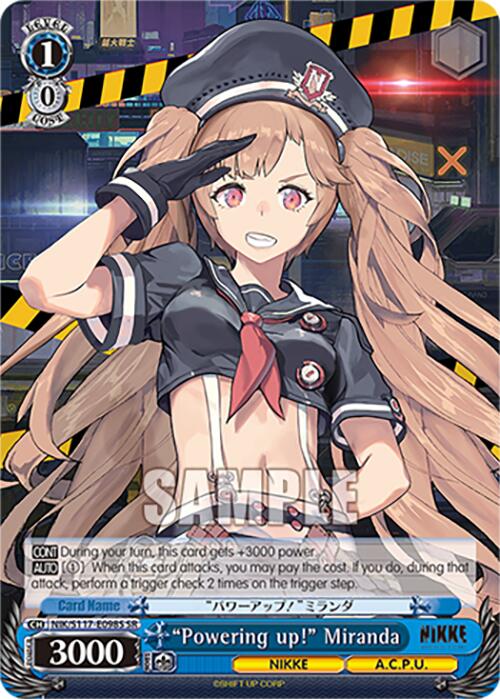 "Powering up!" Miranda (NIK/S117-E098S SR) [GODDESS OF VICTORY: NIKKE] | Cracking-Singles