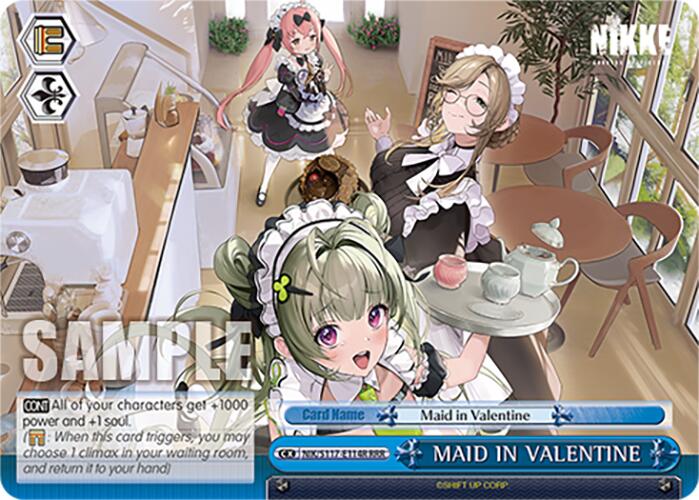 MAID IN VALENTINE (NIK/S117-E114R RRR) [GODDESS OF VICTORY: NIKKE] | Cracking-Singles