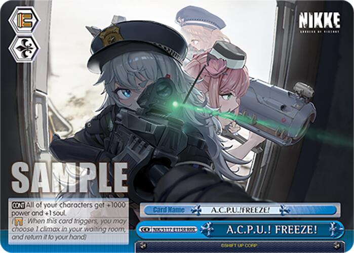 A.C.P.U.! FREEZE! (NIK/S117-E115R RRR) [GODDESS OF VICTORY: NIKKE] | Cracking-Singles