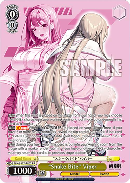 "Snake Bite" Viper (NIK/S117-PE02 PR) [GODDESS OF VICTORY: NIKKE] | Cracking-Singles