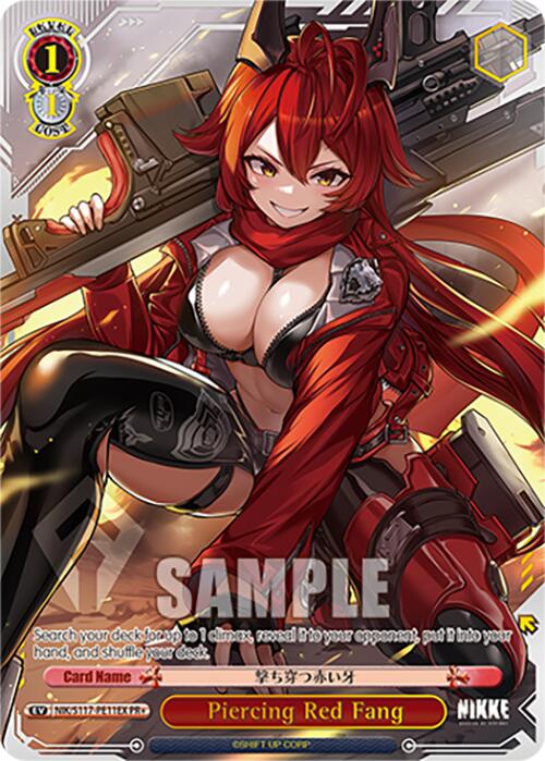 Piercing Red Fang (NIK/S117-PE11EX PR) [GODDESS OF VICTORY: NIKKE] | Cracking-Singles