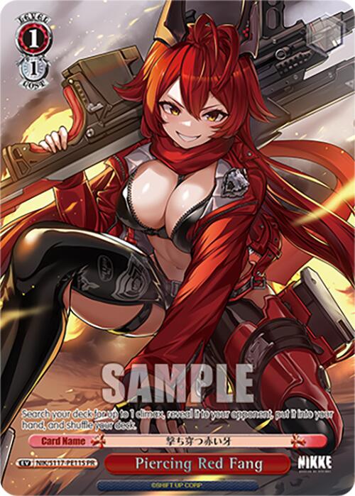 Piercing Red Fang (Foil) (NIK/S117-PE11S PR) [GODDESS OF VICTORY: NIKKE] | Cracking-Singles