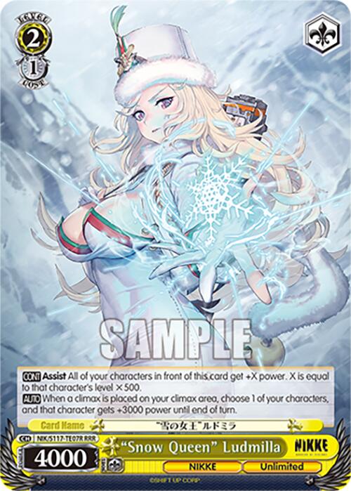 "Snow Queen" Ludmilla (NIK/S117-TE07R RRR) [GODDESS OF VICTORY: NIKKE] | Cracking-Singles
