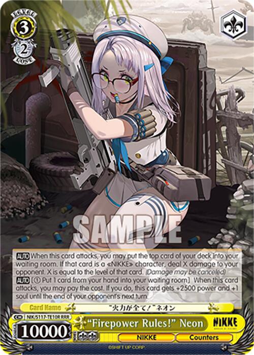 "Firepower Rules!" Neon(NIK/S117-TE10R RRR) [GODDESS OF VICTORY: NIKKE] | Cracking-Singles