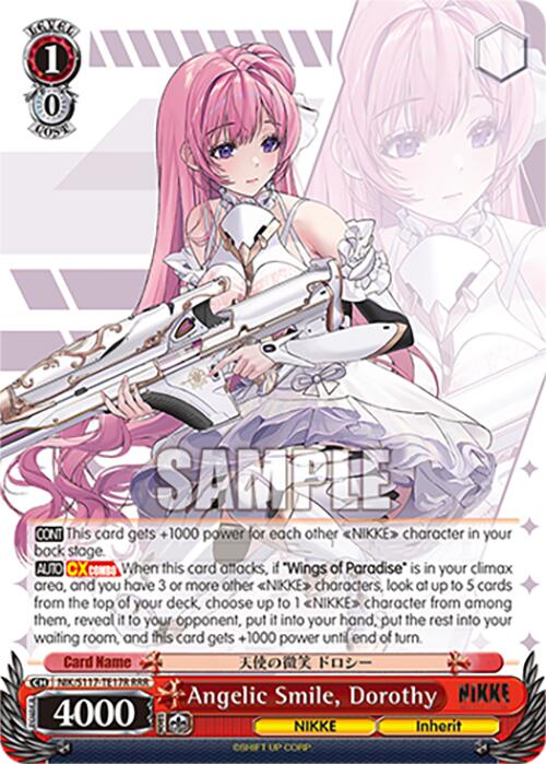 Angelic Smile, Dorothy(NIK/S117-TE17R RRR) [GODDESS OF VICTORY: NIKKE] | Cracking-Singles
