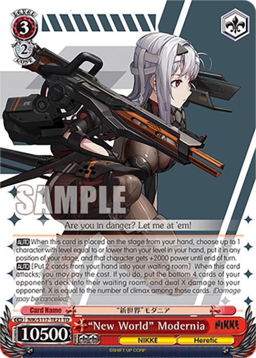 "New World" Modernia(NIK/S117-TE21 TD) [GODDESS OF VICTORY: NIKKE] | Cracking-Singles