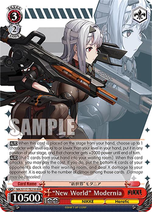 "New World" Modernia(NIK/S117-TE21R RRR) [GODDESS OF VICTORY: NIKKE] | Cracking-Singles