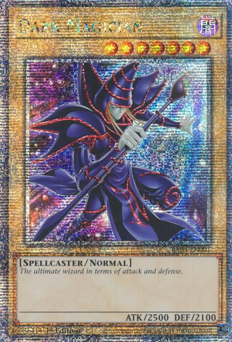 Dark Magician (New Art) [RA04-EN001] Quarter Century Secret Rare | Cracking-Singles