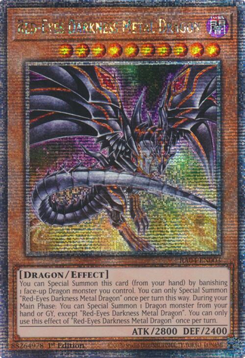 Red-Eyes Darkness Metal Dragon (Alternate Art) [RA04-EN003] Quarter Century Secret Rare | Cracking-Singles