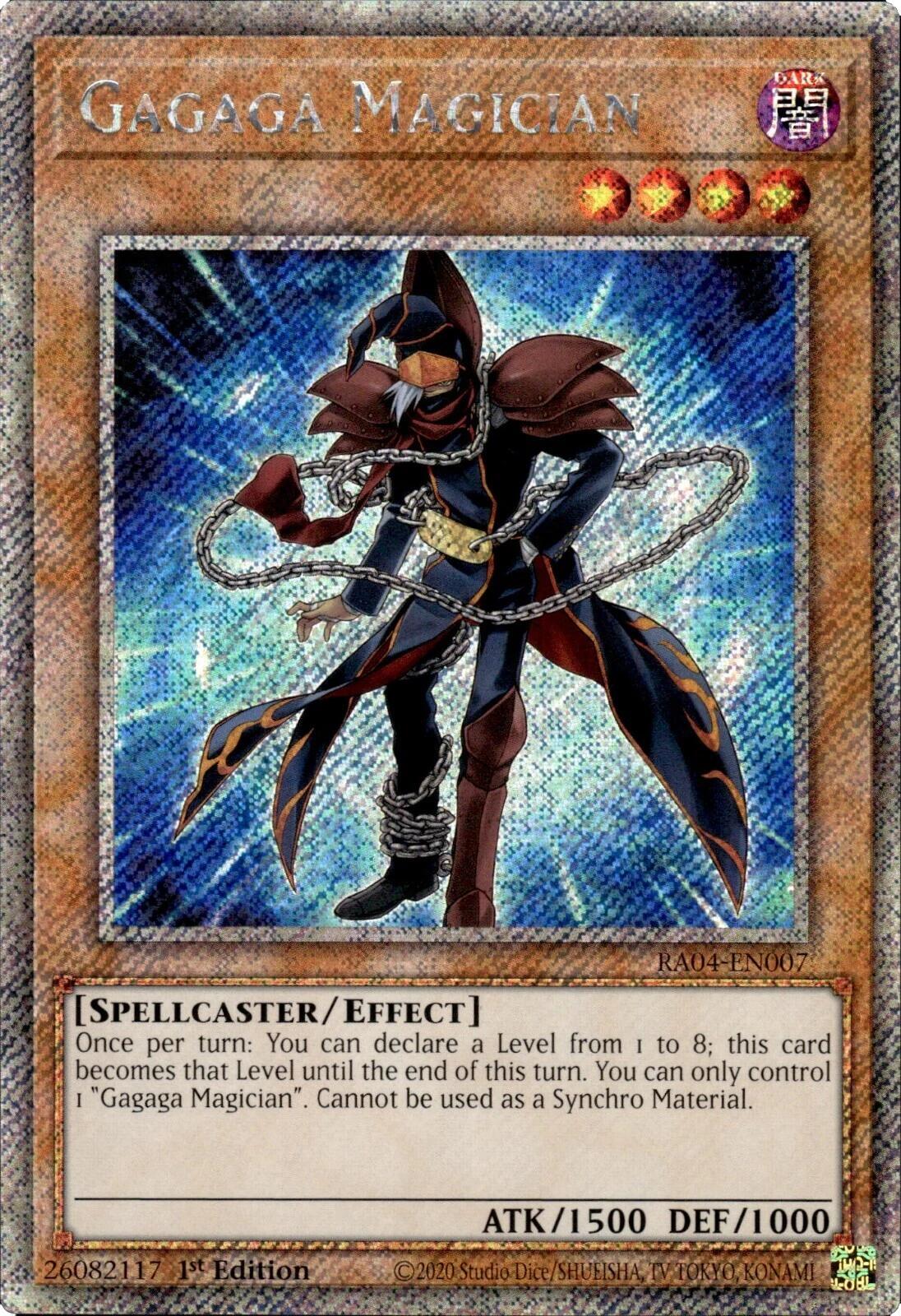 Gagaga Magician [RA04-EN007] Platinum Secret Rare | Cracking-Singles