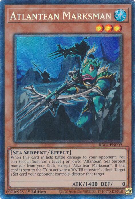 Atlantean Marksman [RA04-EN009] Prismatic Collector's Rare | Cracking-Singles