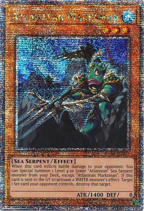 Atlantean Marksman [RA04-EN009] Quarter Century Secret Rare | Cracking-Singles