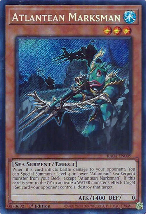 Atlantean Marksman [RA04-EN009] Secret Rare | Cracking-Singles