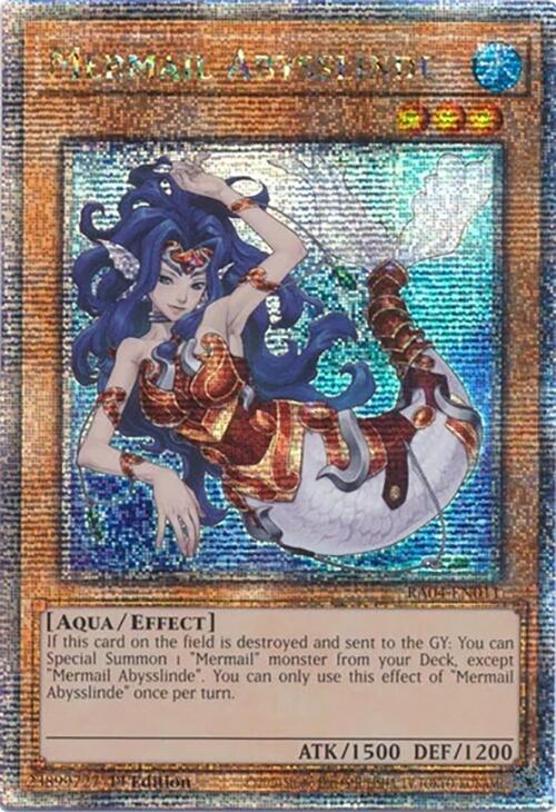 Mermail Abysslinde [RA04-EN011] Quarter Century Secret Rare | Cracking-Singles