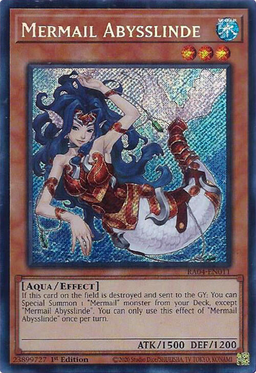 Mermail Abysslinde [RA04-EN011] Secret Rare | Cracking-Singles