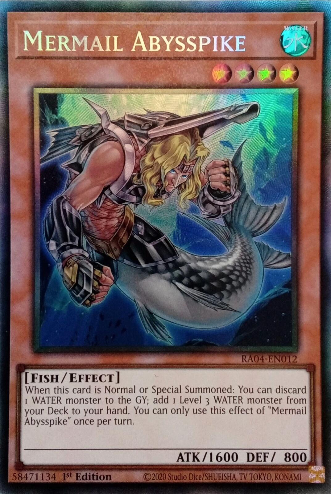 Mermail Abysspike [RA04-EN012] Prismatic Collector's Rare | Cracking-Singles