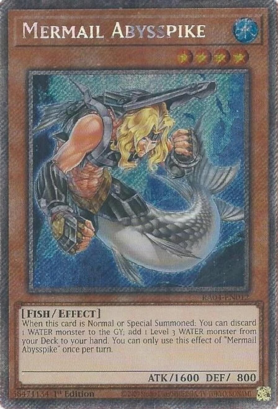 Mermail Abysspike [RA04-EN012] Platinum Secret Rare | Cracking-Singles