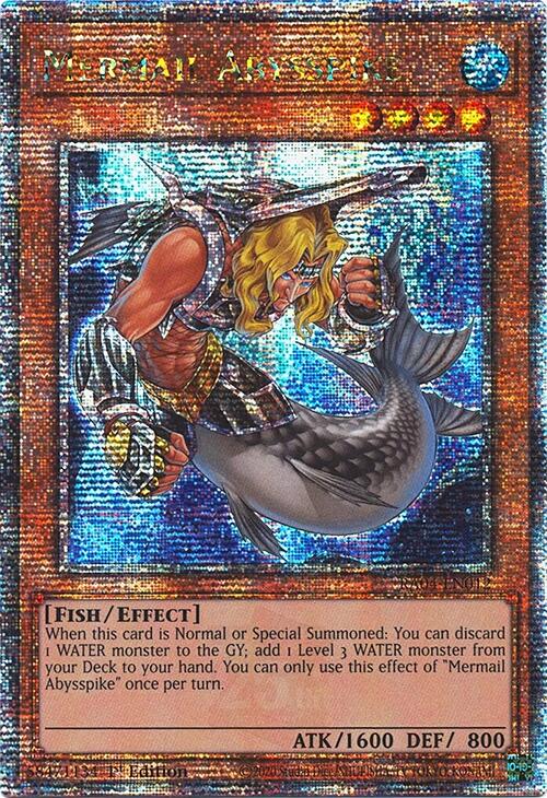 Mermail Abysspike [RA04-EN012] Quarter Century Secret Rare | Cracking-Singles