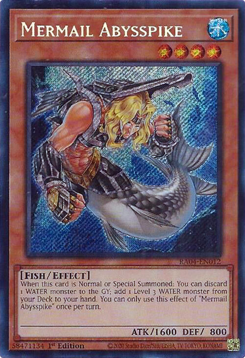 Mermail Abysspike [RA04-EN012] Secret Rare | Cracking-Singles