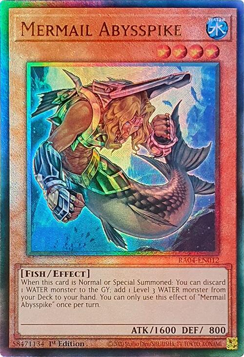 Mermail Abysspike [RA04-EN012] Prismatic Ultimate Rare | Cracking-Singles