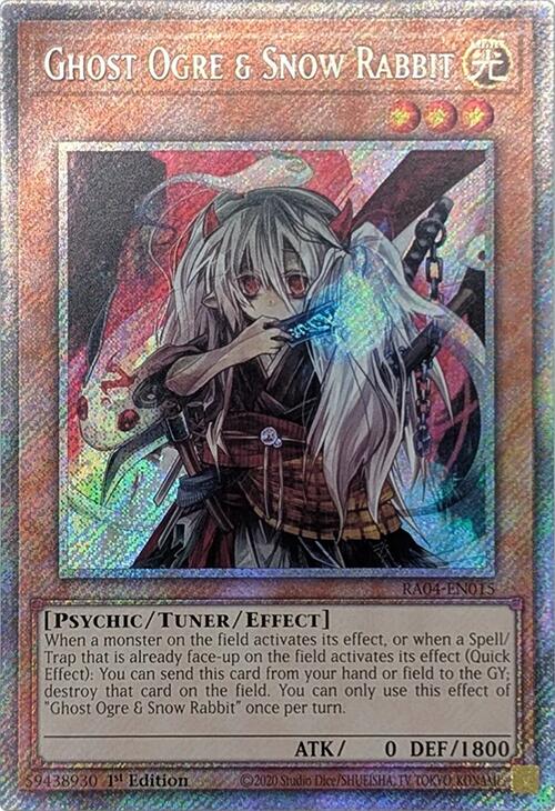 Ghost Ogre & Snow Rabbit [RA04-EN015] Platinum Secret Rare | Cracking-Singles