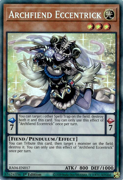 Archfiend Eccentrick [RA04-EN017] Prismatic Collector's Rare | Cracking-Singles