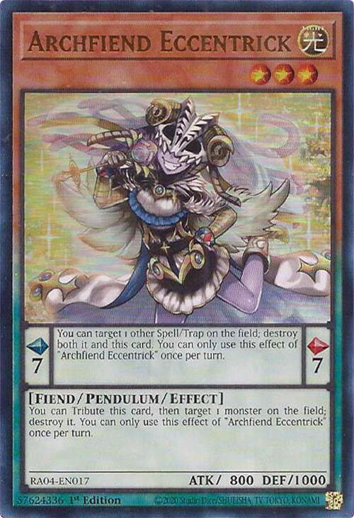 Archfiend Eccentrick [RA04-EN017] Ultra Rare | Cracking-Singles