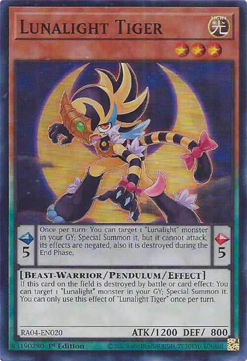 Lunalight Tiger [RA04-EN020] Super Rare | Cracking-Singles