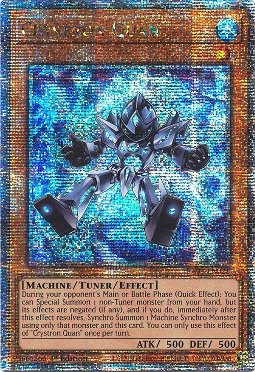 Crystron Quan [RA04-EN021] Quarter Century Secret Rare | Cracking-Singles