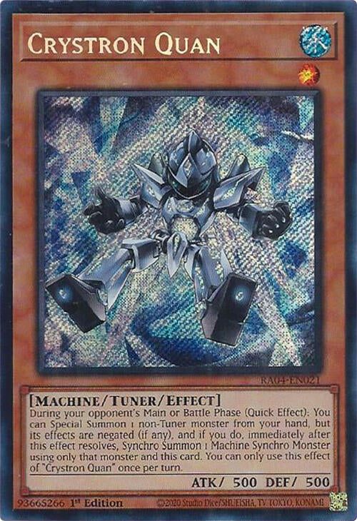 Crystron Quan [RA04-EN021] Secret Rare | Cracking-Singles