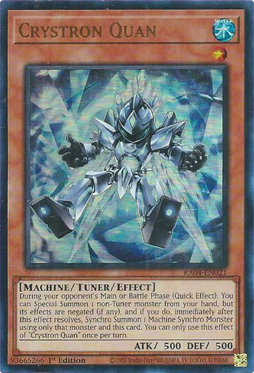 Crystron Quan [RA04-EN021] Ultra Rare | Cracking-Singles
