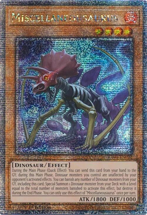 Miscellaneousaurus [RA04-EN022] Quarter Century Secret Rare | Cracking-Singles