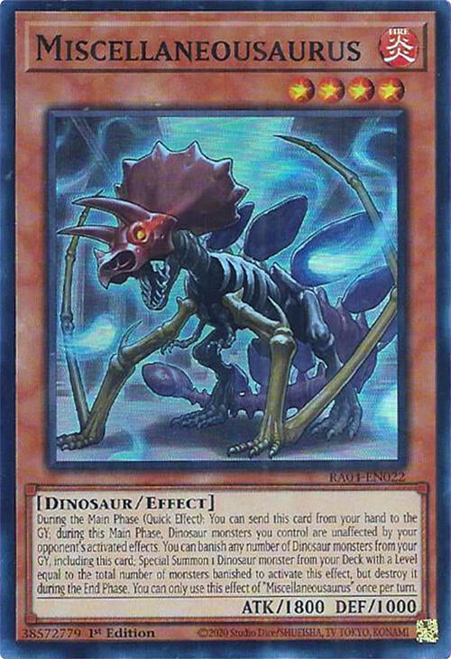 Miscellaneousaurus [RA04-EN022] Super Rare | Cracking-Singles
