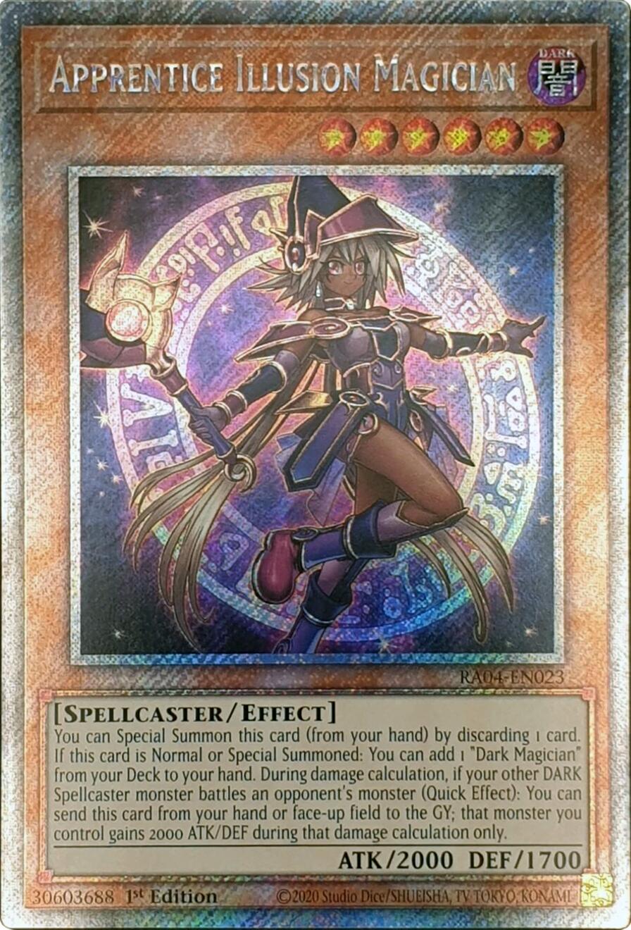Apprentice Illusion Magician [RA04-EN023] Platinum Secret Rare | Cracking-Singles