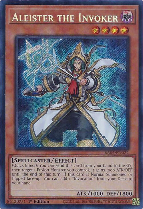 Aleister the Invoker (Alternate Art) [RA04-EN024] Secret Rare | Cracking-Singles