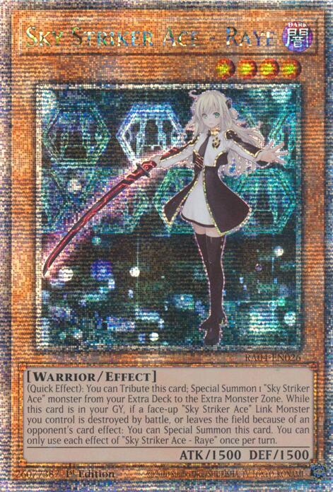 Sky Striker Ace - Raye [RA04-EN026] Quarter Century Secret Rare | Cracking-Singles