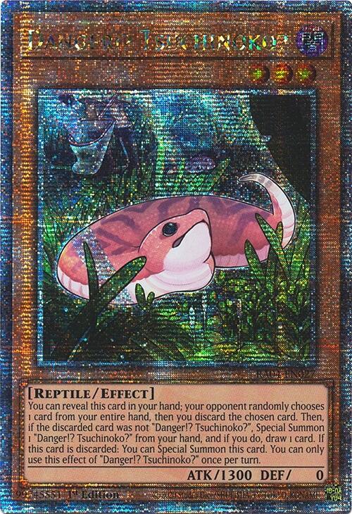 Danger!? Tsuchinoko? [RA04-EN027] Quarter Century Secret Rare | Cracking-Singles