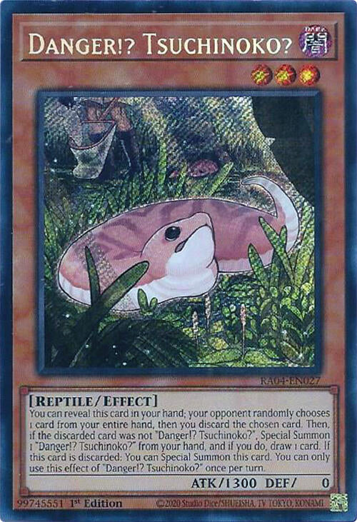 Danger!? Tsuchinoko? [RA04-EN027] Secret Rare | Cracking-Singles
