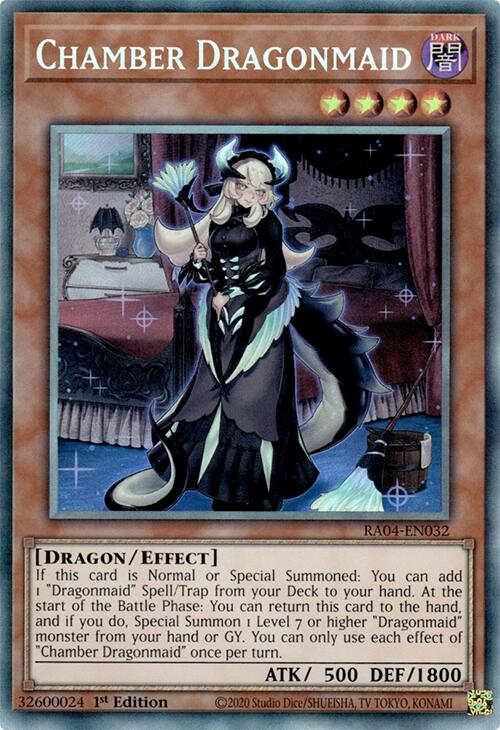 Chamber Dragonmaid [RA04-EN032] Prismatic Collector's Rare | Cracking-Singles