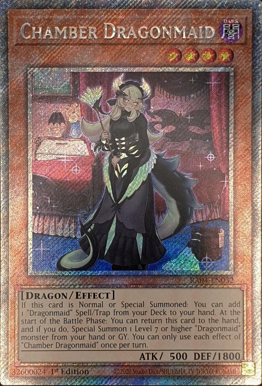 Chamber Dragonmaid [RA04-EN032] Platinum Secret Rare | Cracking-Singles