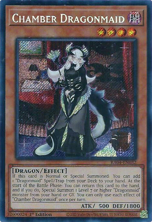 Chamber Dragonmaid [RA04-EN032] Secret Rare | Cracking-Singles