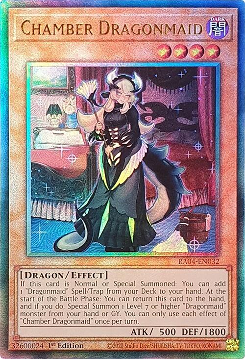Chamber Dragonmaid [RA04-EN032] Prismatic Ultimate Rare | Cracking-Singles
