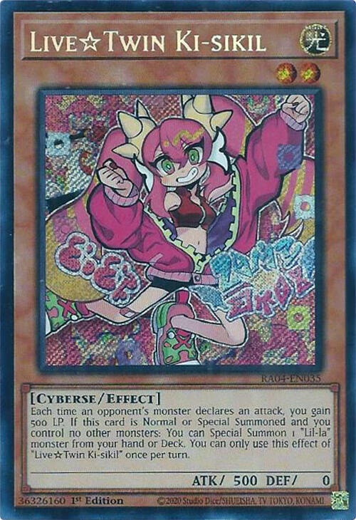 LiveTwin Ki-sikil [RA04-EN035] Secret Rare | Cracking-Singles