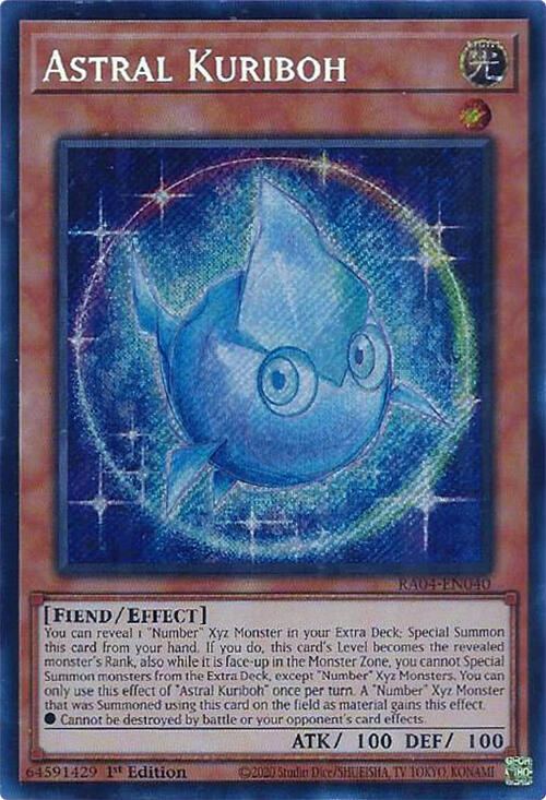 Astral Kuriboh [RA04-EN040] Secret Rare | Cracking-Singles