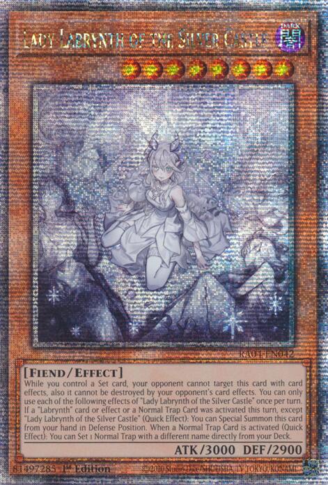 Lady Labrynth of the Silver Castle (New Art) [RA04-EN042] Quarter Century Secret Rare | Cracking-Singles