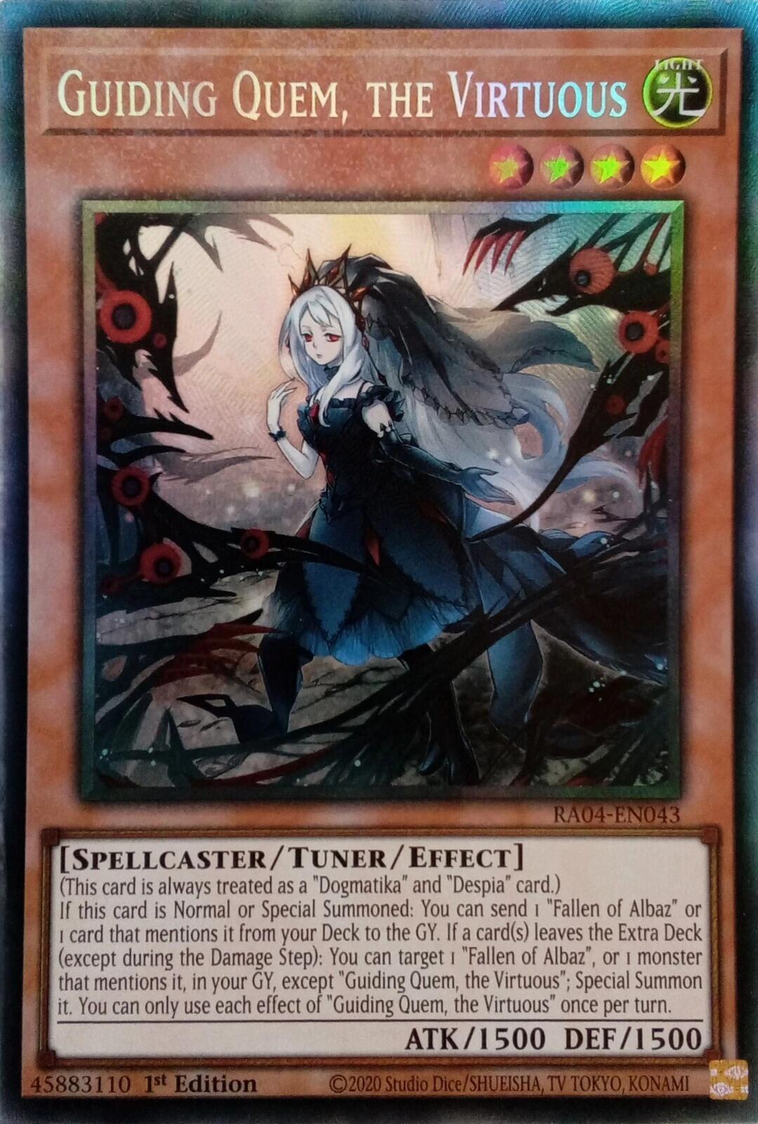 Guiding Quem, the Virtuous [RA04-EN043] Prismatic Collector's Rare | Cracking-Singles