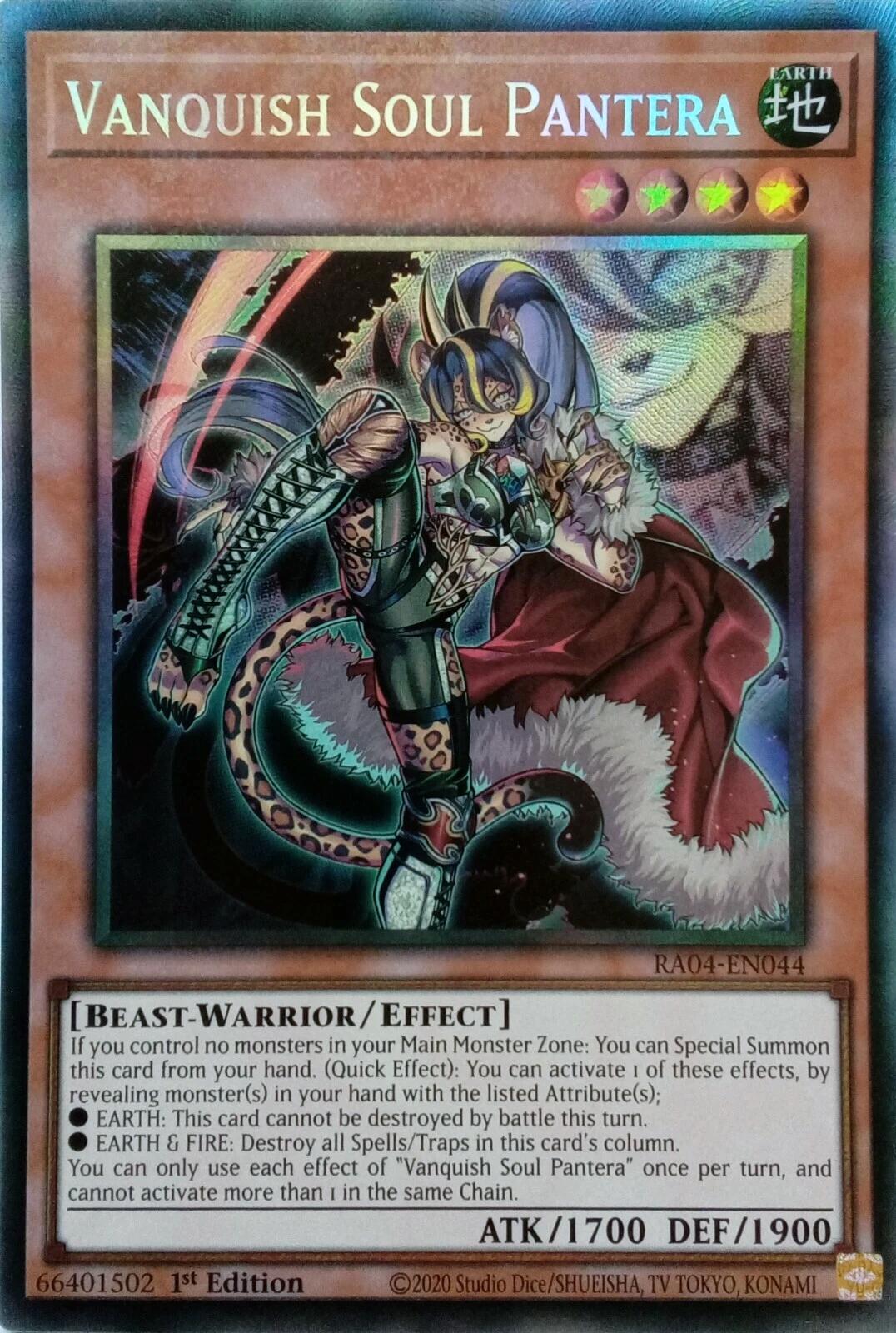 Vanquish Soul Pantera [RA04-EN044] Prismatic Collector's Rare | Cracking-Singles