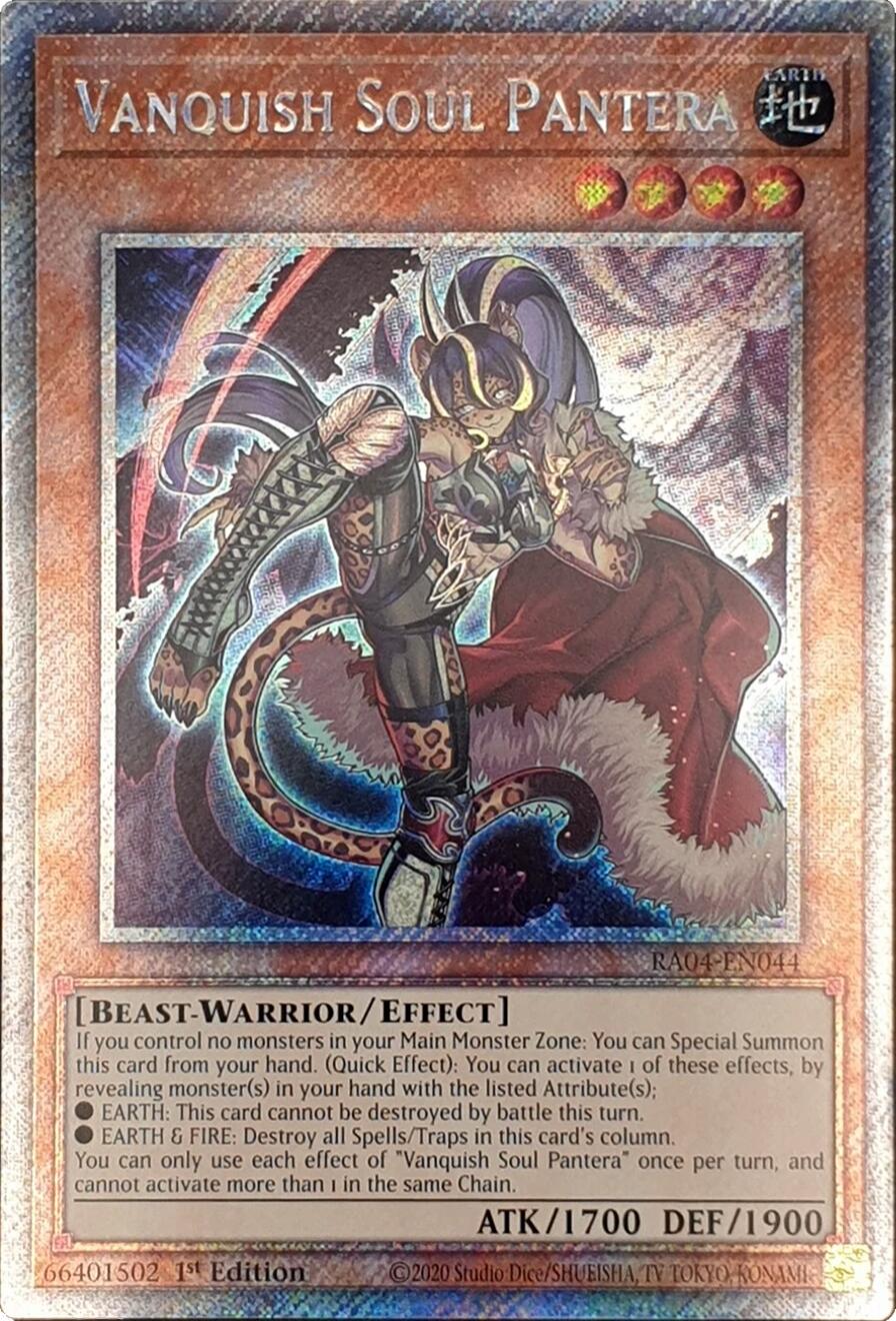 Vanquish Soul Pantera [RA04-EN044] Platinum Secret Rare | Cracking-Singles