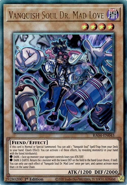 Vanquish Soul Dr. Mad Love [RA04-EN045] Prismatic Ultimate Rare | Cracking-Singles