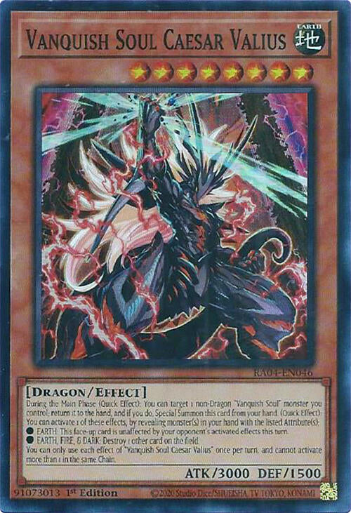 Vanquish Soul Caesar Valius [RA04-EN046] Super Rare | Cracking-Singles